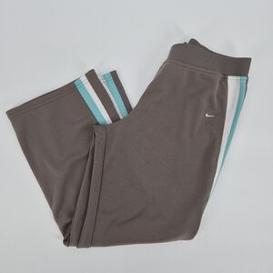 Nike Taupe Earth Tone Wide Leg Track Pant | Gorpcore Athleisure Streetwear
